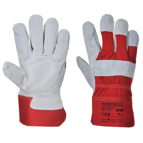 Portwest A220 Prémium bőrkesztyű (piros, 3XL) 3XL