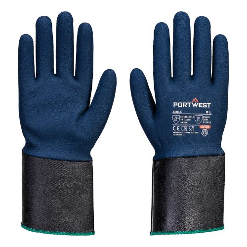 Portwest Grip C13 Nitrile Foam Extend Cuff Glove S Szürke/Kék
