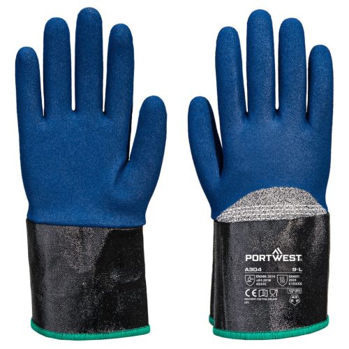Portwest Grip C13 Nitrile Foam Extend Cuff Glove XS Szürke/Kék