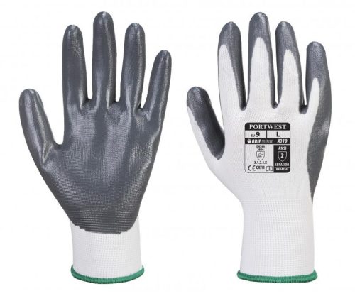 Portwest A310 A310 - Nylon nitril tenyérmártott kesztyű 6/XS