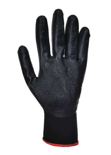Portwest A320 Nylon nitrilhab tenyérmártott keszyű, fekete (fekete, XL) XL