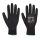 Portwest A335 A335 Dermi-Grip NPR15 Nitrile Sandy kesztyű (fekete, S) S