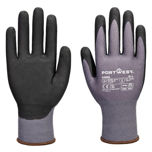 Portwest A356 ESD 15 Nitril Essential Multipack (12 pár) Szürke/Fekete 11/XXL