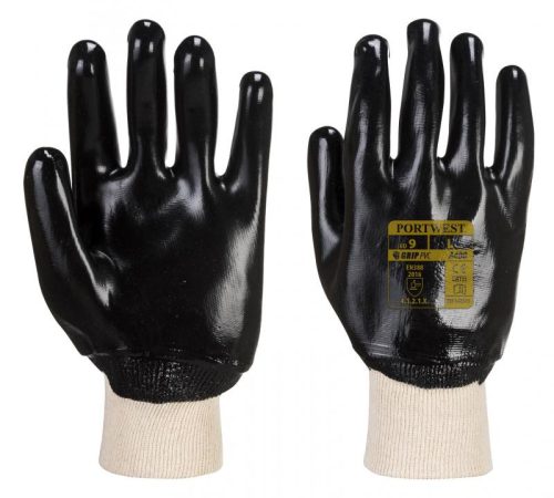 Portwest A400 A400 - PVC csuklóig mártott kesztyű 8/M