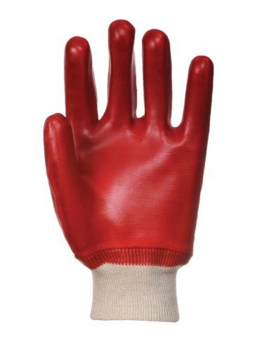 portwest a400 csuklóig mártott pvc kesztyű xxl piros