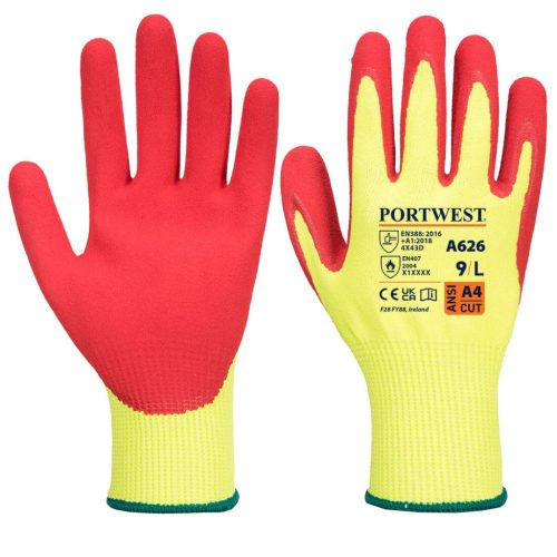 Portwest A626 Vis-Tex HR Cut kesztyű-Nitril XXXL