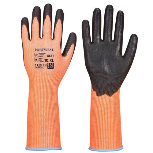 Portwest A631 A631 Vis-Tex cut védőkesztyű, hosszított XXL