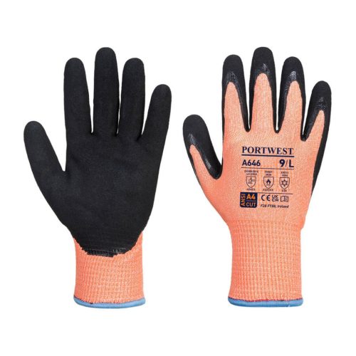 Portwest A646 Vis-Tex Winter HR Cut nitril kesztyű S