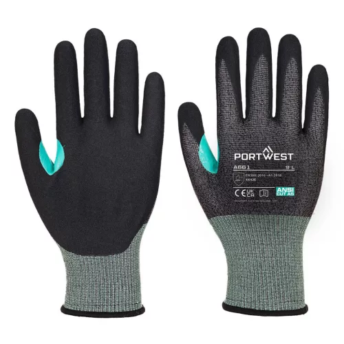 Portwest A661 A661 CT200 VHR18 Nitril hab vágásbiztos kesztyű XL
