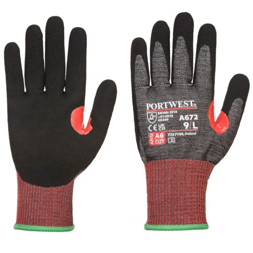 Portwest A672 A672 CT200 AHR13 Nitril Cut kesztyű XXL