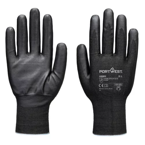 Portwest A680 Cut F21 Nitril Tungsten kesztyű A9 Fekete 6/XS