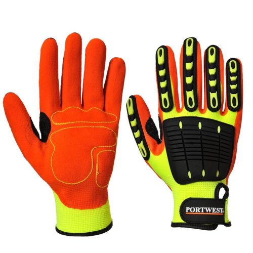 portwest a721 anti impact grip kesztyű 9 l sárga