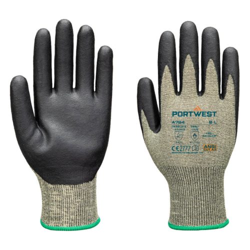 Portwest A784 Arc Grip 18C Level 1 kesztyű Zöld/Fekete 7/S