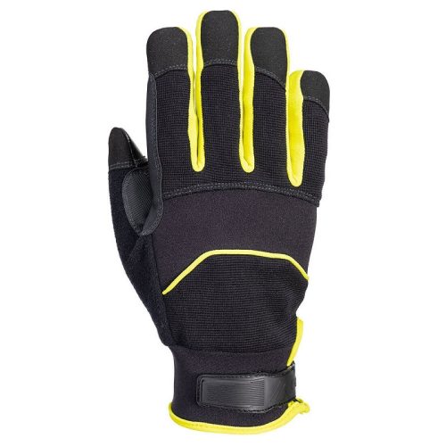 Portwest A792 Tűszúrás elleni védőkesztyű (fekete/sárga, XL) XL
