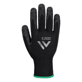 Portwest A793 Needle Stick F10 Latex Crinkle kesztyű Fekete 12/3XL
