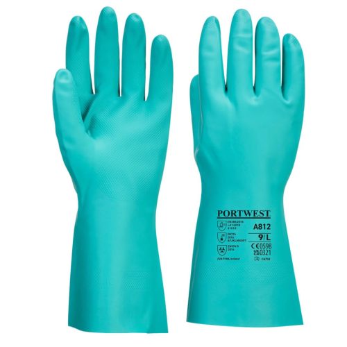 Portwest A812 Nitrosafe Plus vegyszerálló kesztyű XS