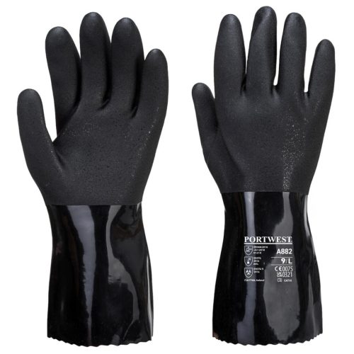 Portwest A882 ESD PVC vegyszerálló kesztyű S
