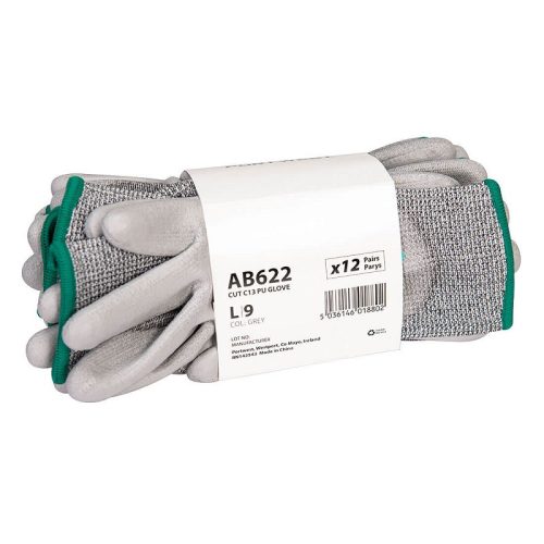 Portwest AB622 AB622 - Cut C13 PU Essential Multipack ( 12 pár) (szürke, L) L