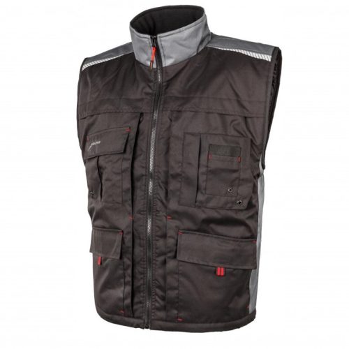 ALBATROS ALB-279310 Albatros Munkavédelmi Mellény  (fekete/szürke/piros, 3XL) 3XL