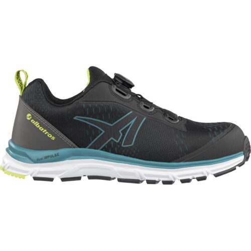 Magic Tools Albatros AER55 Impulse Black Blue Low QL S1PS ESD FO HRO SR munkavédelmi cipő 42 Fekete, Kék