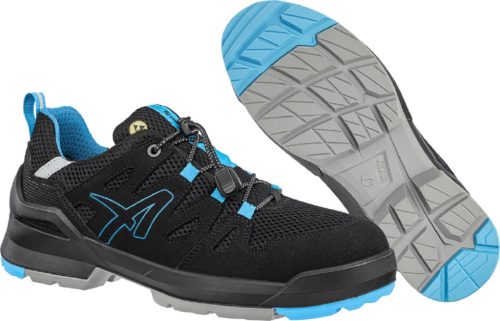 ALBATROS ALB-648040 Albatros Fastpack Black/Blue Low S1PL ESD FO SR munkavédelmi cipő (fekete/kék, 38) 38