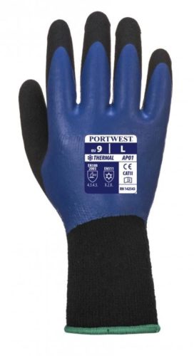 Portwest AP01 Thermo Pro kesztyű (kék/fekete, 9) 9