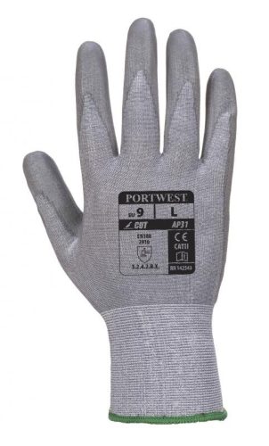 Portwest AP31 AP31 - Senti Cut Lite kesztyű, Cut 3 (fekete/szürke, 7/S) 7/S