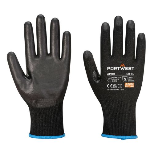 Portwest AP33 LR15 PU érintőképernyős kesztyű (12 pár) XXL