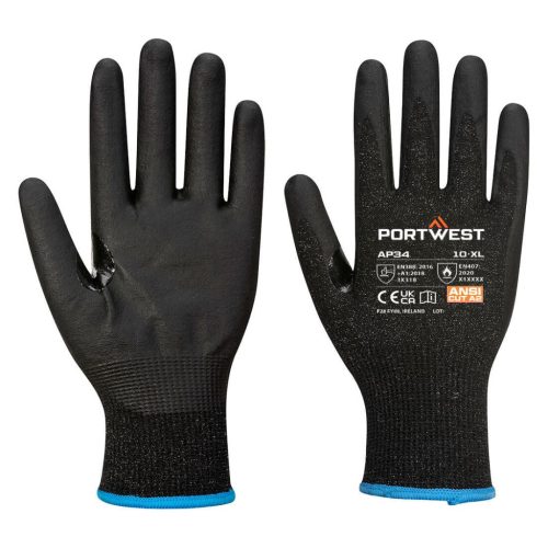 Portwest AP34 LR15 nitrilhab érintőképernyős kesztyű (12 pár) XXL