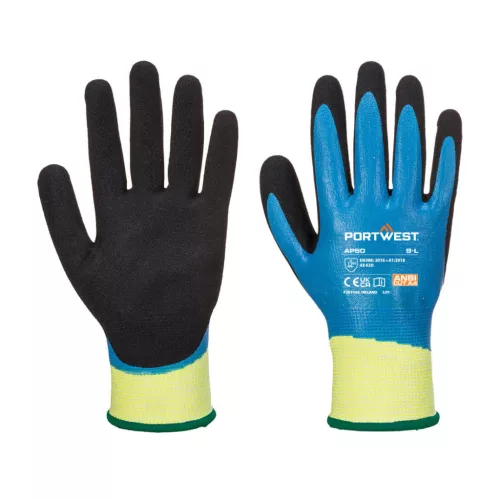 Portwest AP50 AP50 - Aqua Cut Pro kesztyű, Cut 5 (kék/fekete, 8/M) 8/M
