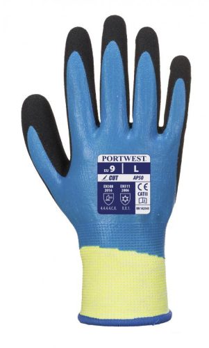Portwest AP50 AP50 - Aqua Cut Pro kesztyű, Cut 5 (kék/fekete, 7/S) 7/S