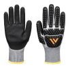 Portwest AP54 Impact F13 nitril hab TPR vízálló kesztyű Szürke/Fekete XS
