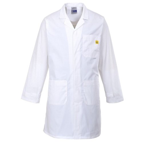 Portwest AS10 Antisztatikus, ESD köpeny (fehér, 3XL) 3XL