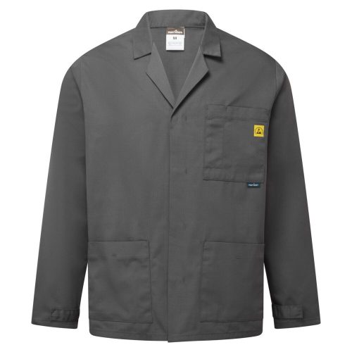 Portwest ESD antisztatikus labor kabát 3XL Zoom szürke
