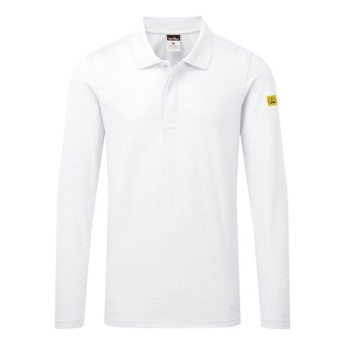 Portwest Antisztatikus hoszzú ujjú ESD póló L/S XS Fehér