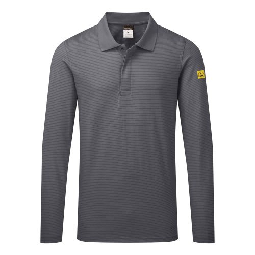 Portwest Antisztatikus hoszzú ujjú ESD póló L/S 3XL Zoom szürke