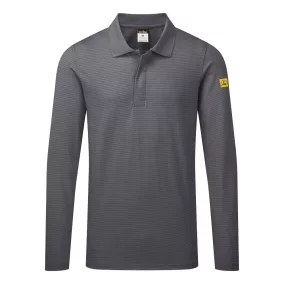 Portwest Antisztatikus hoszzú ujjú ESD póló L/S 3XL Zoom szürke