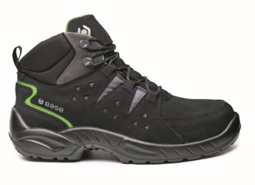 BASE B0174 Harlem Top S1P SRC (fekete/zöld, 36) 36