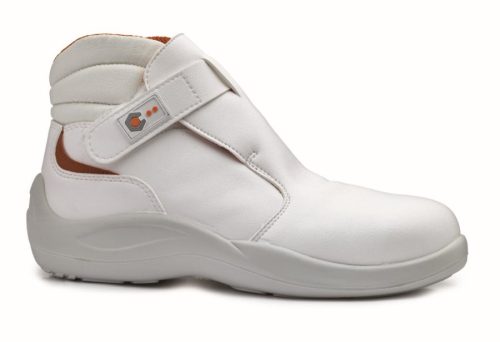 BASE B0508 Cromo Ankle munkavédelmi bakancs S2 SRC (fehér, 36) 36
