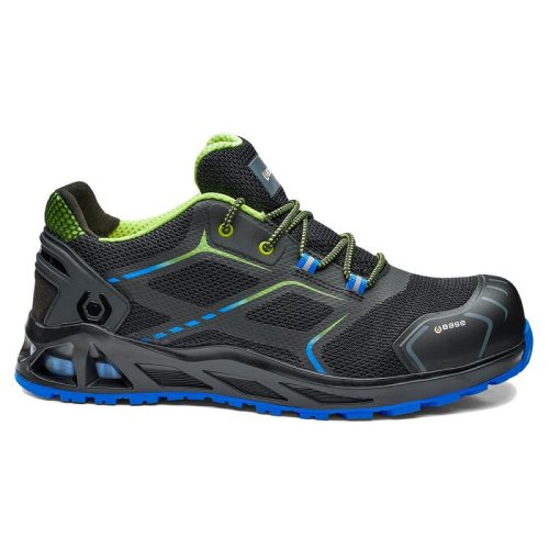 BASE B1004-03 Base K-Start S1P HRO SRC munkavédelmi félcipő (fekete/kék, 40) 40