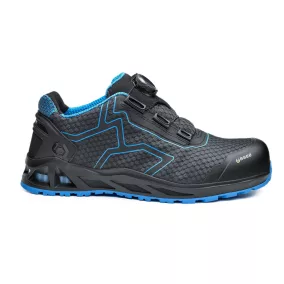 BASE B1005 BASE K-Trek gyorsbeállítós munkavédelmi cipő S1P HRO SRC (fekete/kék, 48) 48