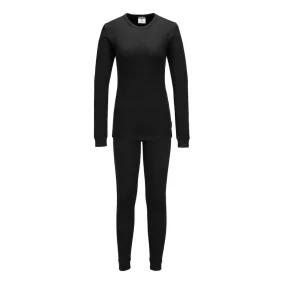 Portwest Womens Thermal Base Layer Set L Fekete