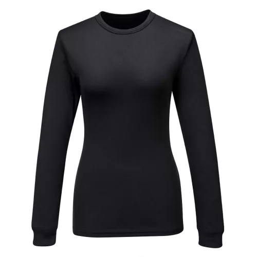 Portwest B136 Női Baselayer Top L/S Fekete XXL