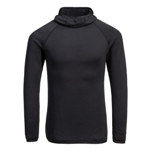 Portwest B191 Waffle Fleece kapucnis Baselayer Fekete S