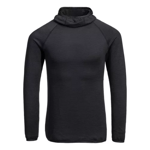 Portwest B191 Waffle Fleece kapucnis Baselayer Fekete S