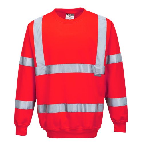 portwest b303 jól láthatósági pulóver s piros