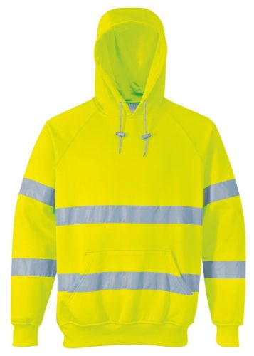 portwest b304 jól láthatósági kapucnis pulóver s sárga
