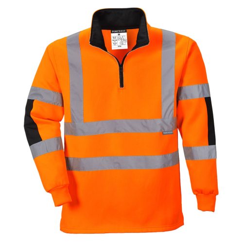 Portwest B308 Jól láthatósági Rugby pulóver XS