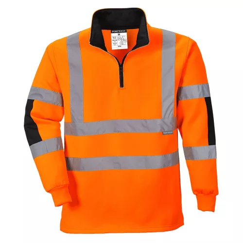 Portwest B308 Jól láthatósági Rugby pulóver XS