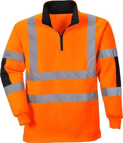 portwest b308 jól láthatósági rugby pulóver 3xl narancs